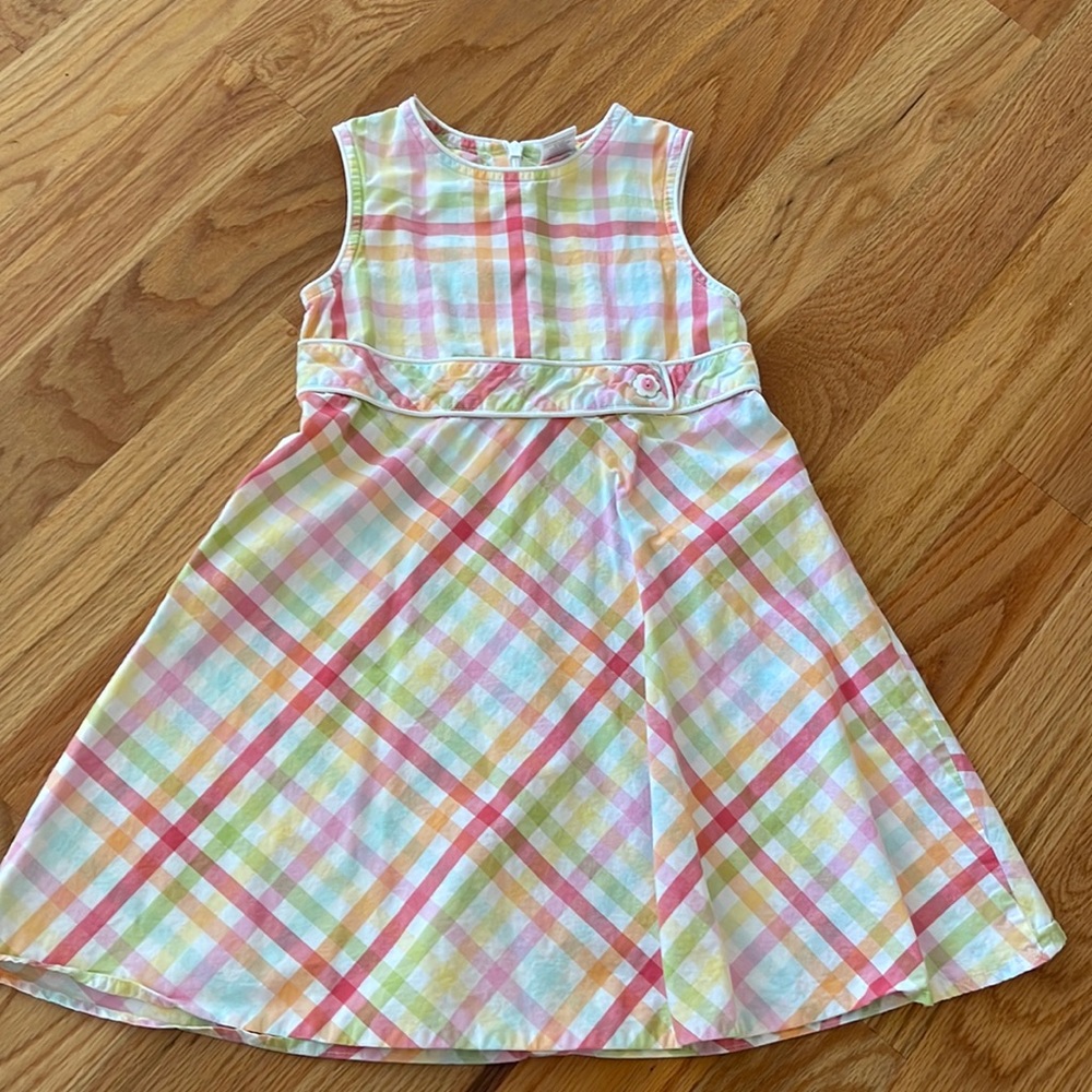 Sleeveless spring or summer dress.